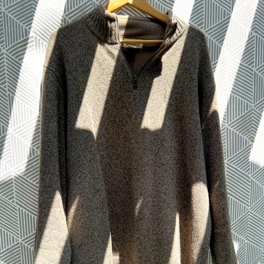 Woolrich quarter zip XL